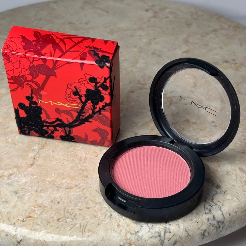 MAC Fleur Power Powder Blush Red Floral Limited‎ Edition Chinese New Year
